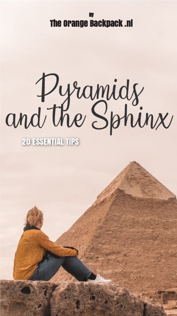 Pyramids and the Sphinx in Egypt The Orange Backpack
