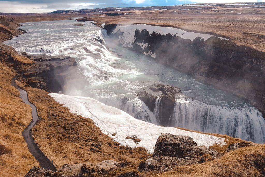 Golden Circle Gulffos waterval | rondreis IJsland | road trip Iceland | The Orange Backpack