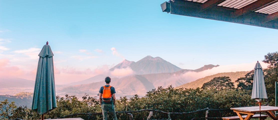 Earth Lodge at Antigua: volcano views and morning yoga