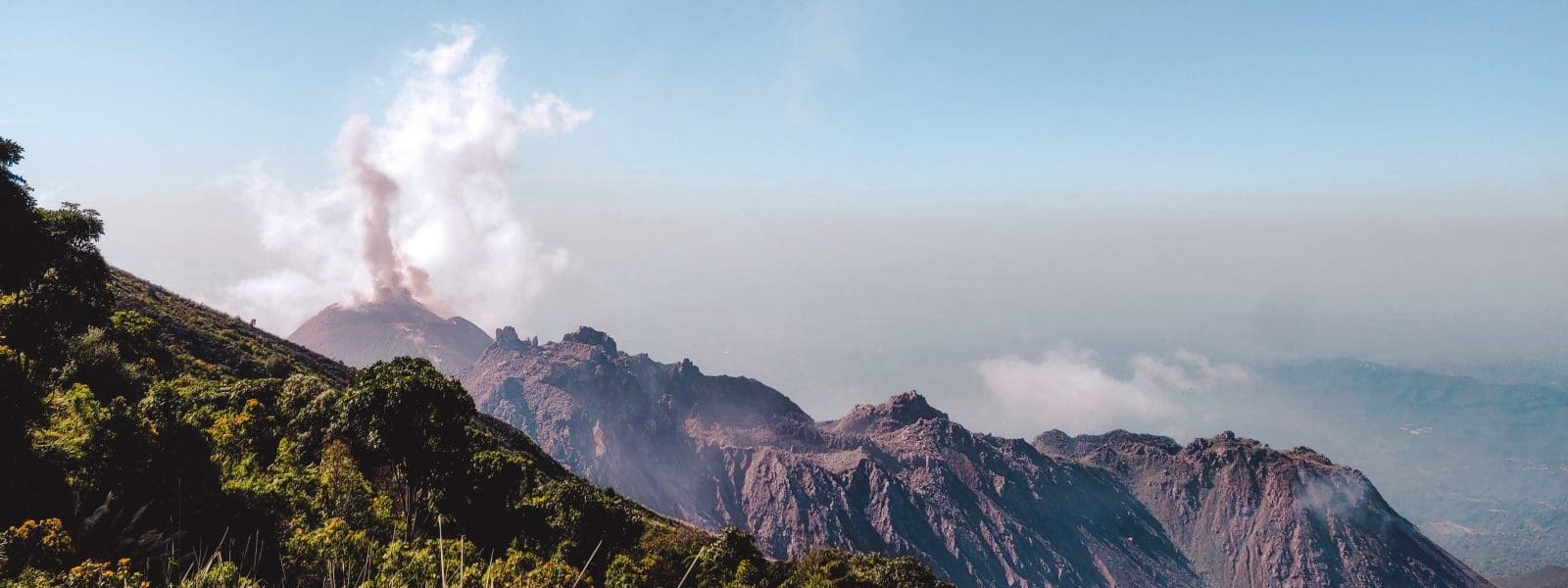 Santiaguito volcano hike in Guatemala