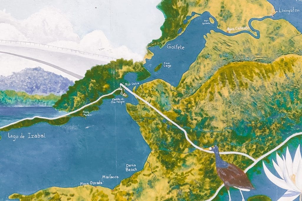 map Rio Dulce Guatemala | The Orange Backpack