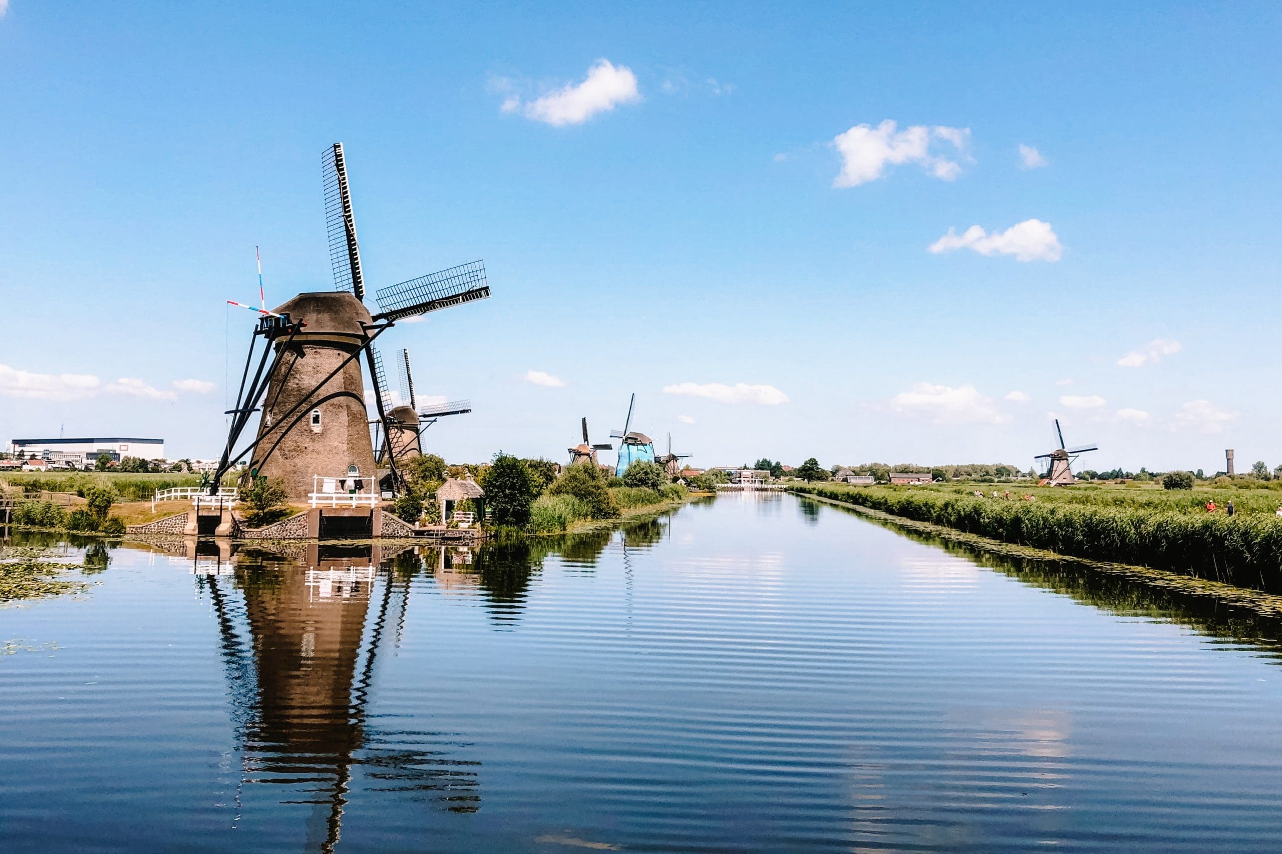 Visit The Kinderdijk Windmills At Rotterdam For Free Map The Orange Backpack