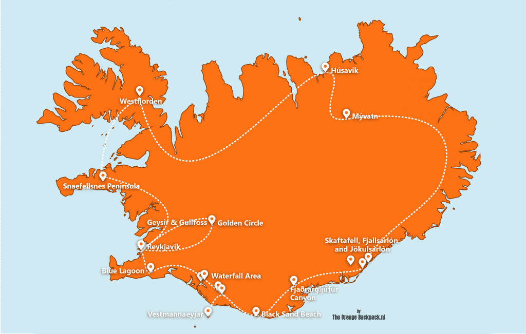 Itinerary Iceland | By The Orange Backpack