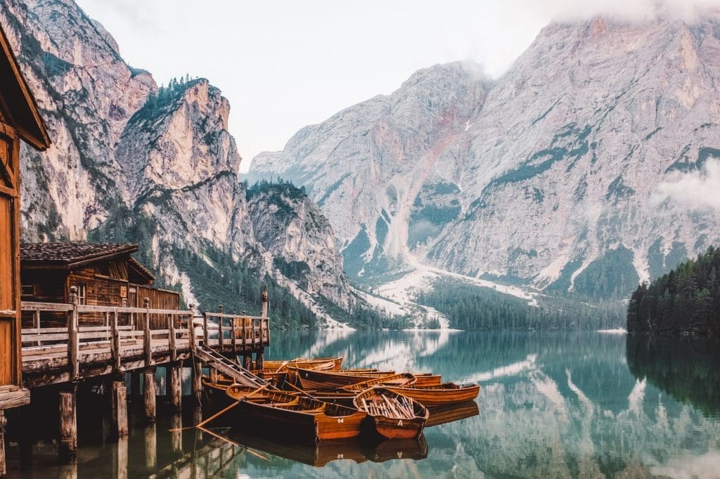 Lago di Braies Dolomites Italy