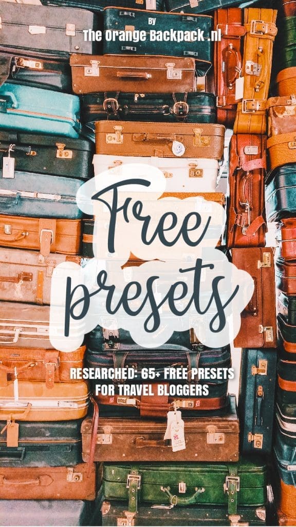 More than 65 free presets for lightroom by travel bloggers