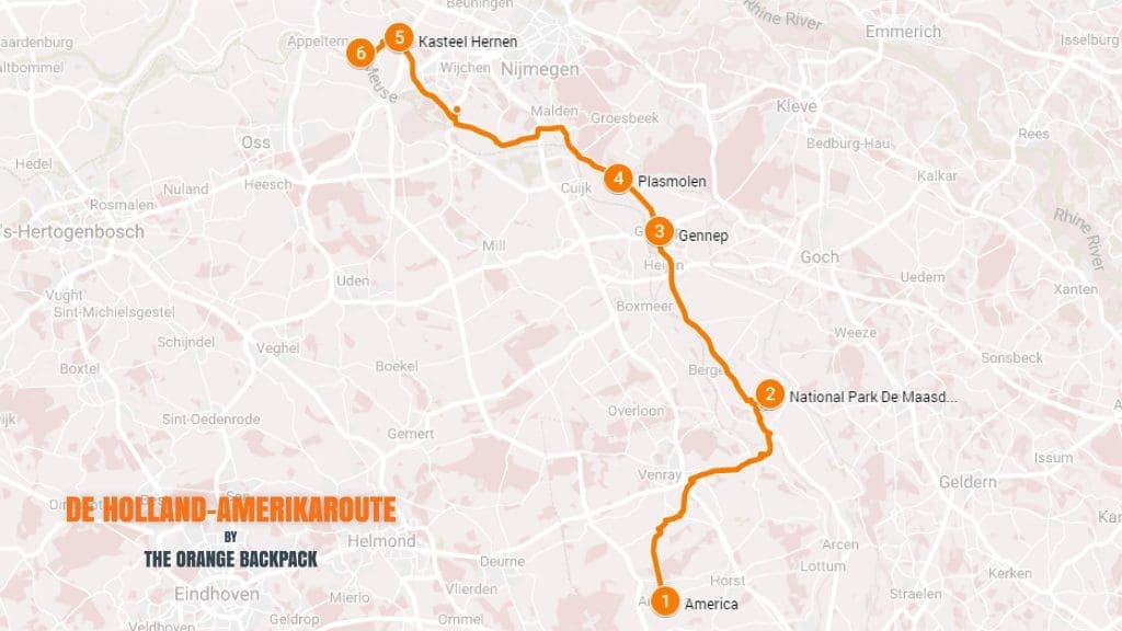 Nederlandse roadtrip Limburg De Holland-Amerikaroute