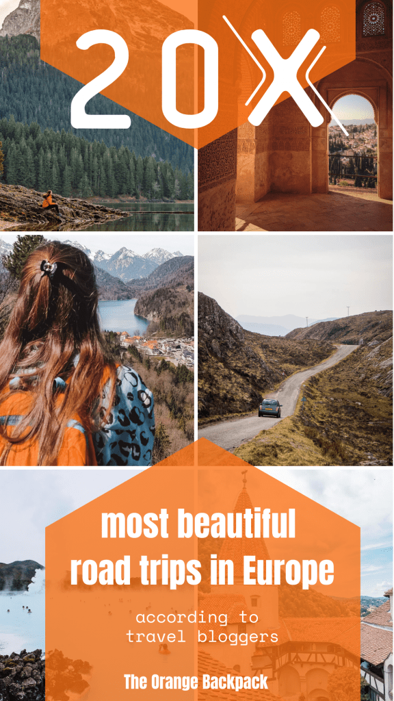 Pinterest most beautiful roadtrips in Europe according to travel bloggers