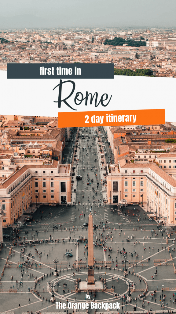 first time in Rome | 2 day itinerary for Rome in Italy