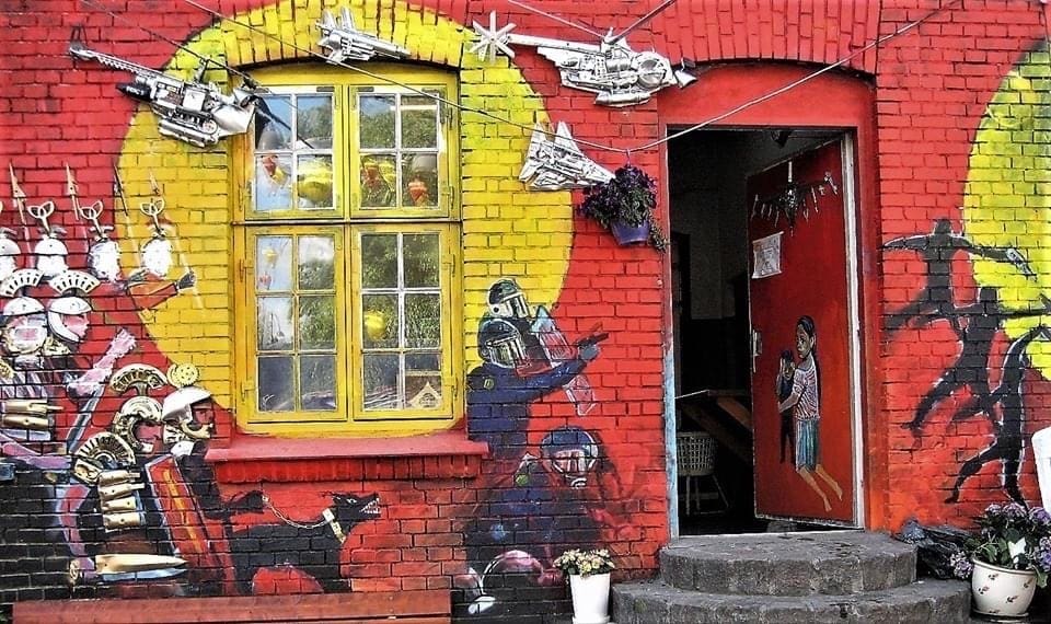 Straatkunst in Kopenhagen, Denemarken