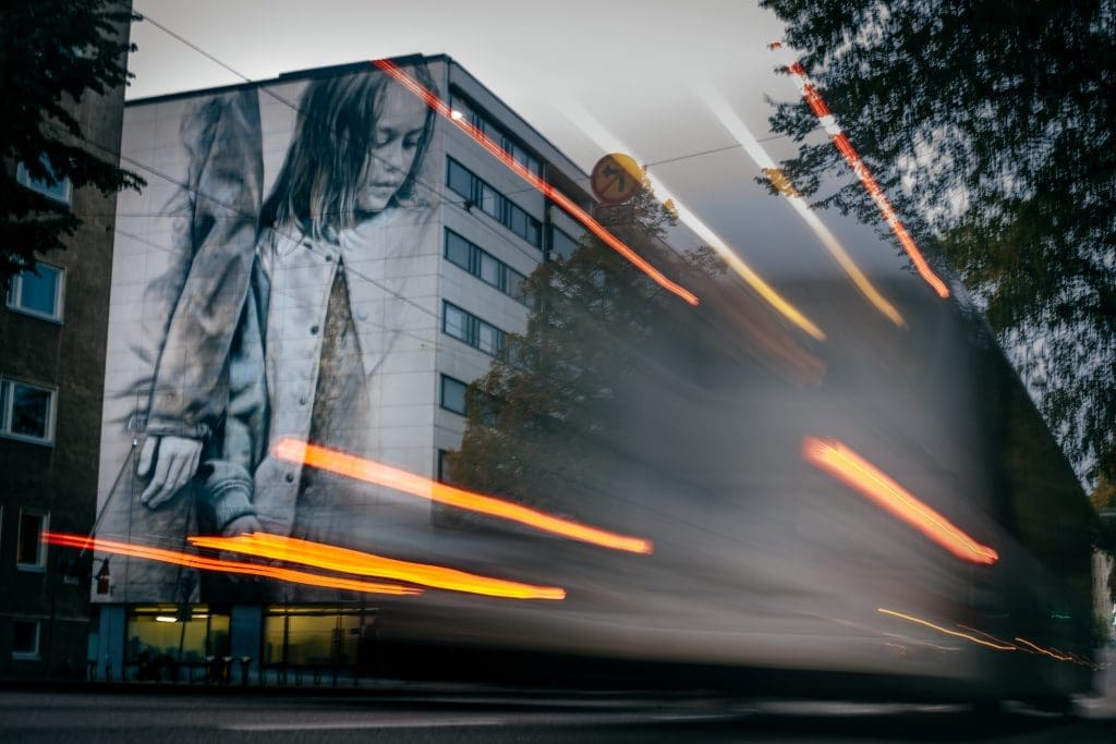 Straatkunst in Helsinki Finland