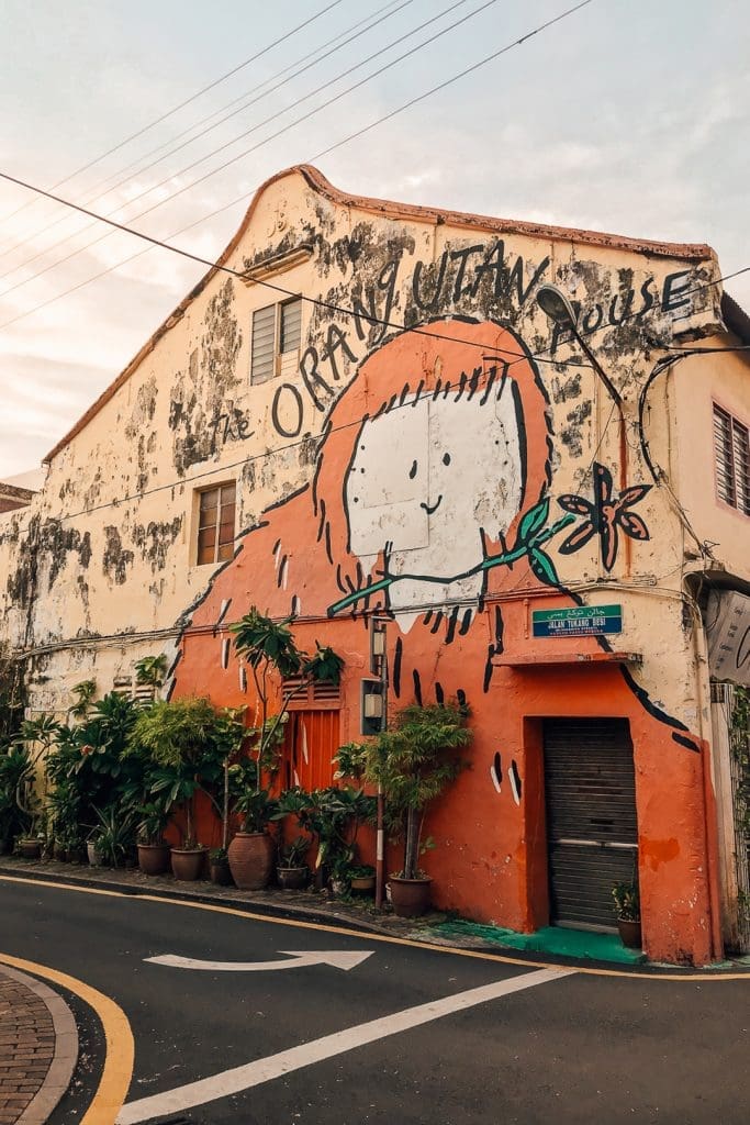 Straatkunst in Melaka Maleisië