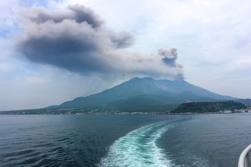 Sakurajima volcano in Kagoshima