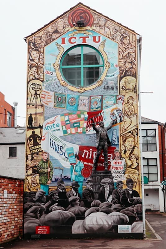 Street art-steden: Belfast