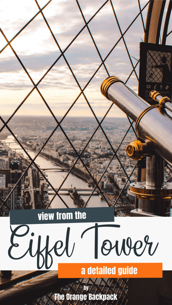 View from the Eiffel Tower top in Paris