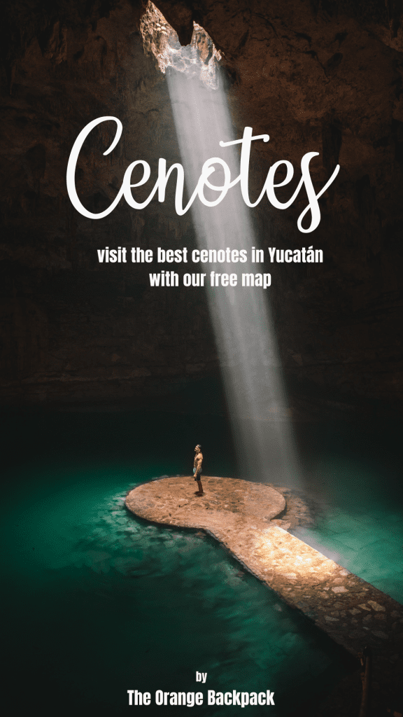 best cenotes in yucatan on a map