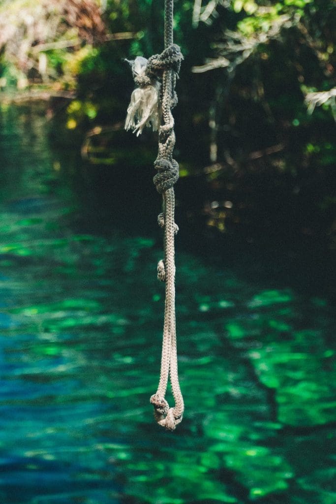 rope swing cenote yucatan