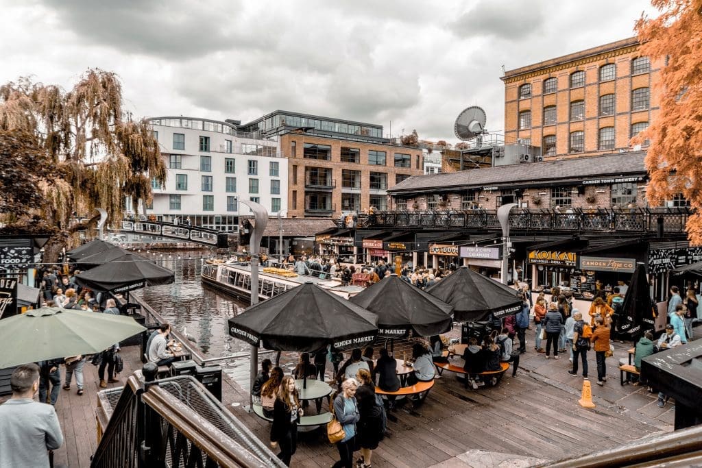 Camden Market Food Markt in Londen