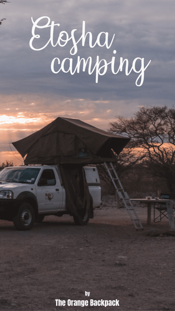 camping in Etosha National Park Namibia | rondreis Namibie