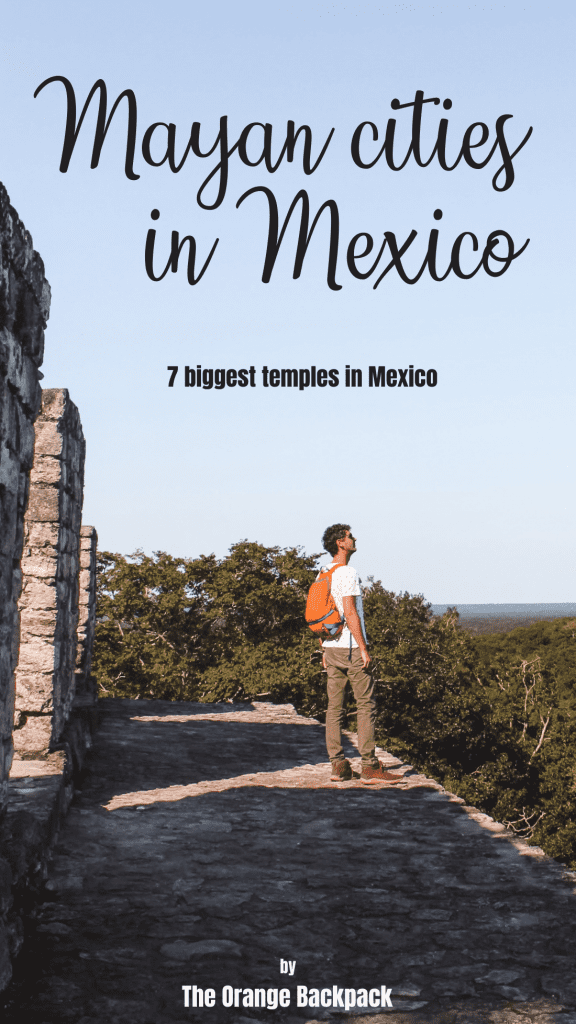 largest Mayan temples Mexico with map