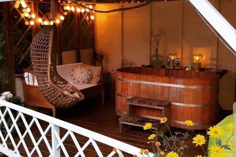scandinavische lavvu wellnesshuisje