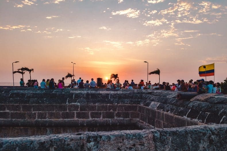 sunset Cartagena Colombia