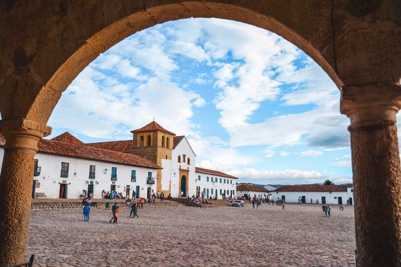 Plaza Mayor Villa de Leyva in Colombia
