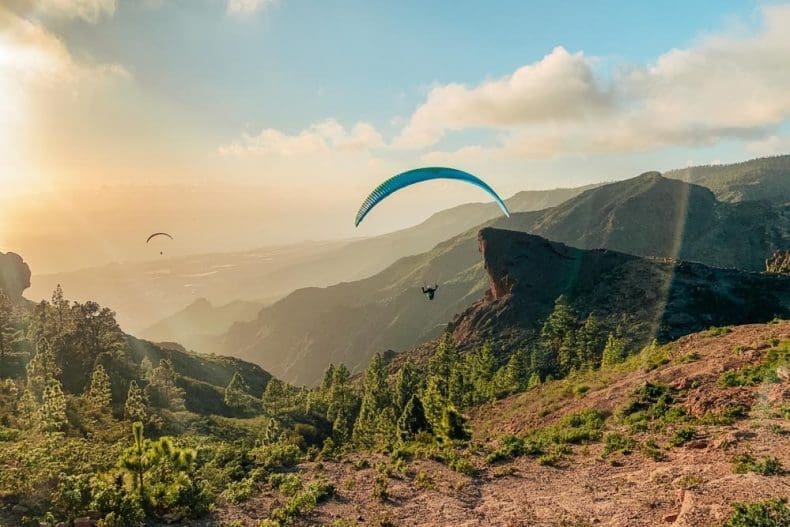 Paragliden op Tenerife