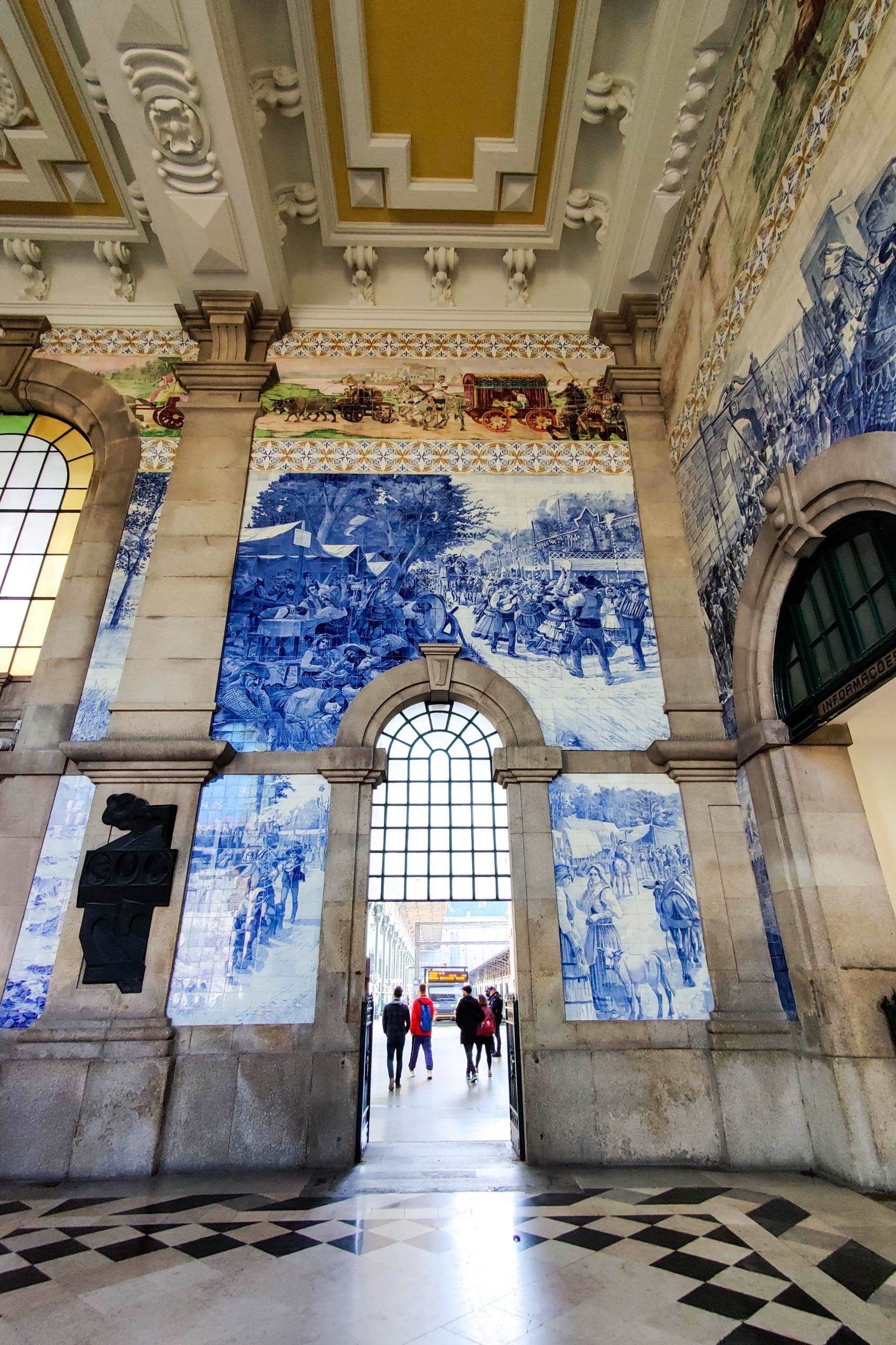 azulejos São Bento Station in Porto