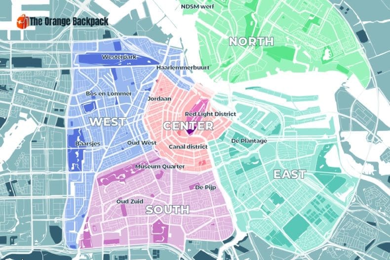 Amsterdam neighbourhood map
