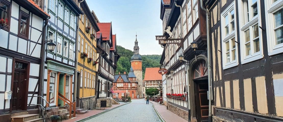The medieval town of Stolberg im Harz in Germany