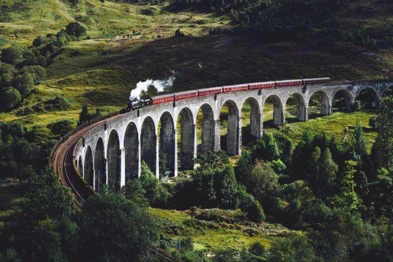 Jacobite Steam Train in Scotland