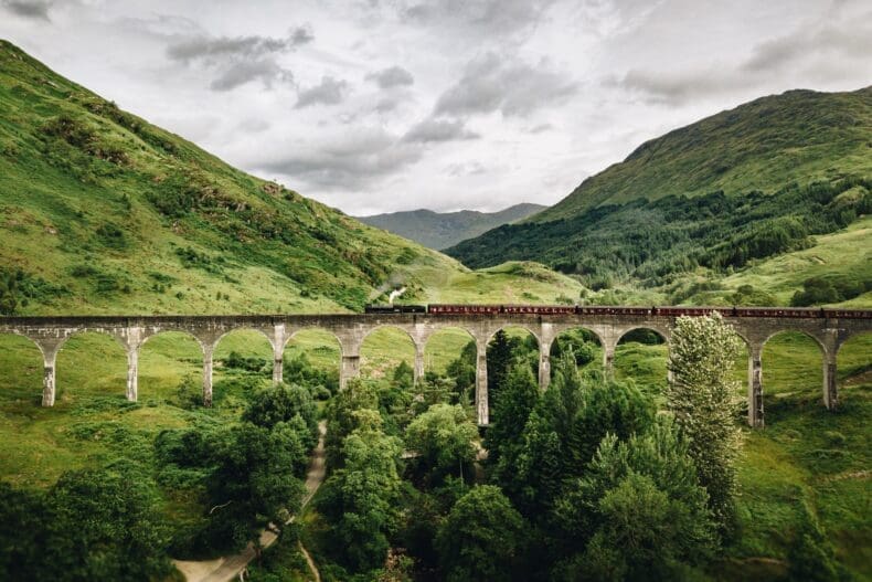 Jacobite Steam Train in Scotland