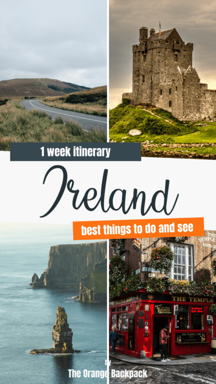 Ireland 1-Week Itinerary Pinterest