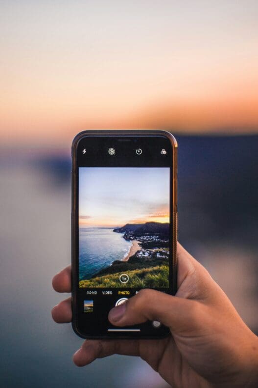 vakantiefotos met smartphone