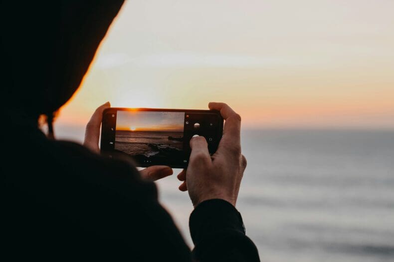 vakantiefoto's met telefoon
