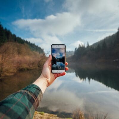 vakantiefoto's met telefoon