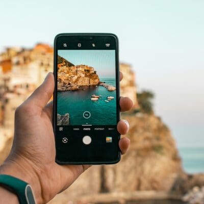 vakantiefoto's met telefoon